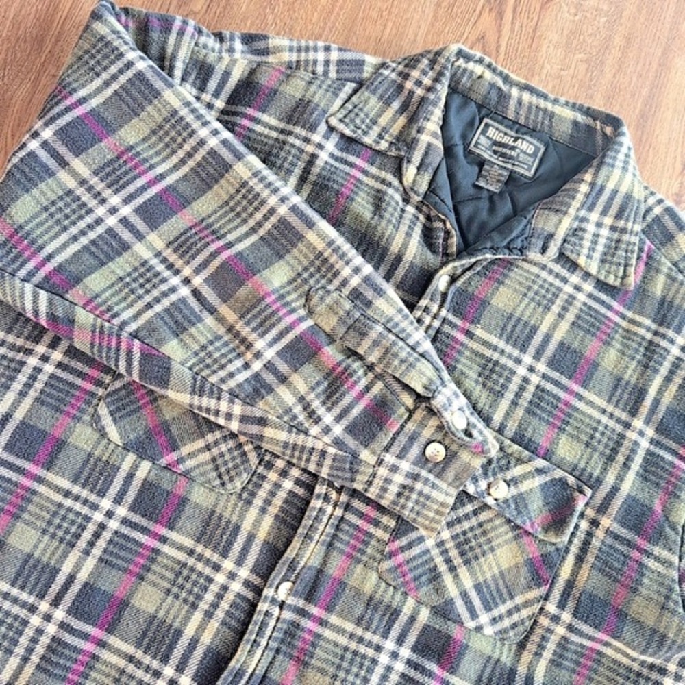 Highland Outfitters Jacket Men's XL‎ Plaid Insulated Cold Weather Flannel Tall